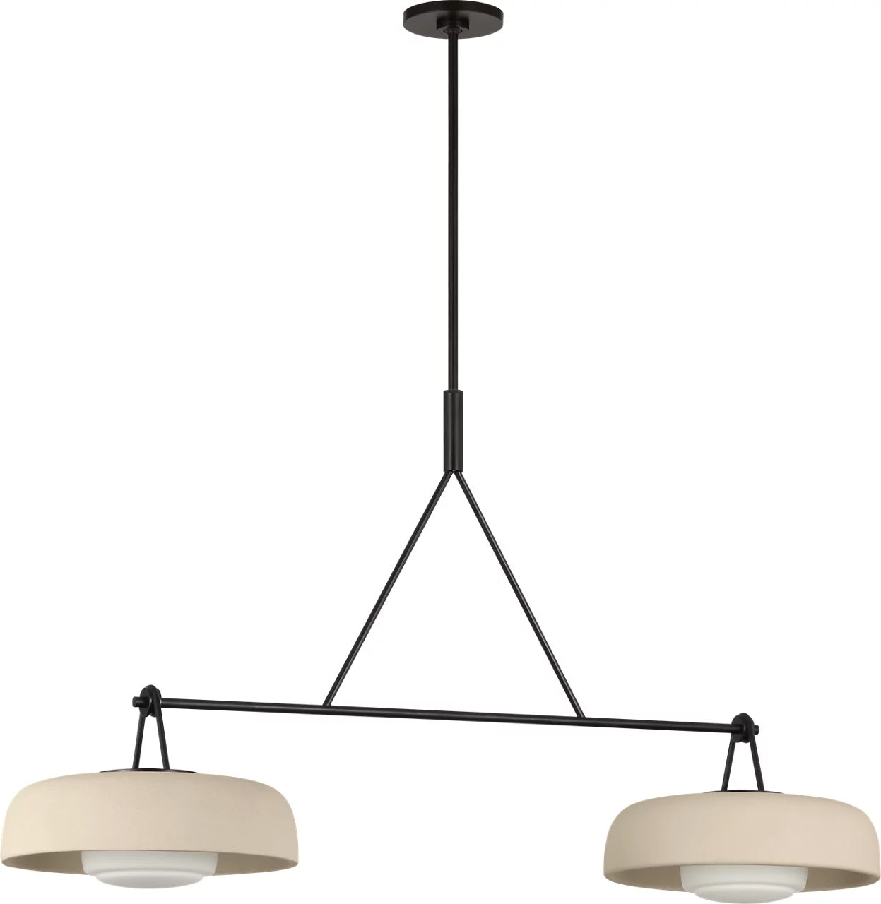 Visual Comfort Studio - SCRJLS171AIISOEG - Two Light Linear Chandelier - Liora - Aged Iron