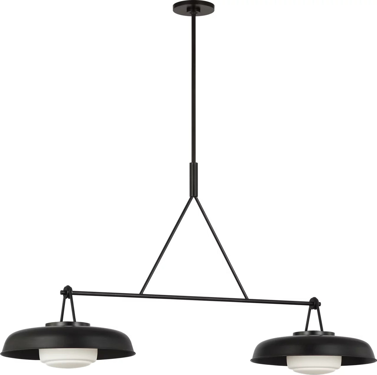 Visual Comfort Studio - SCRJLS171AIOEG - Two Light Linear Chandelier - Liora - Aged Iron