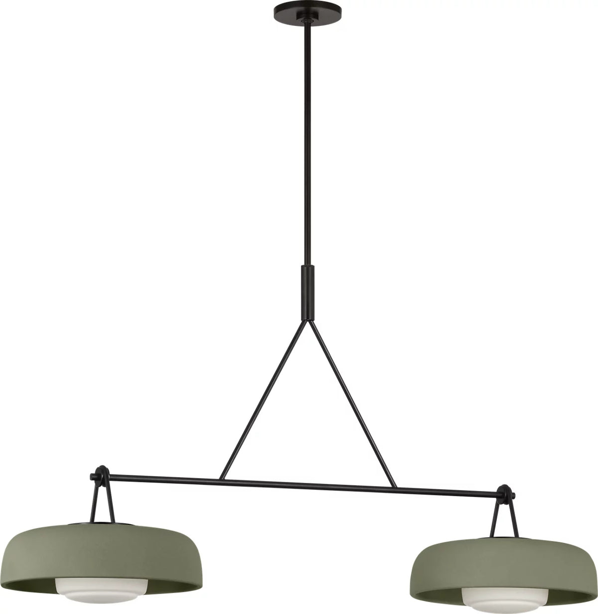Visual Comfort Studio - SCRJLS171AISSOEG - Two Light Linear Chandelier - Liora - Aged Iron