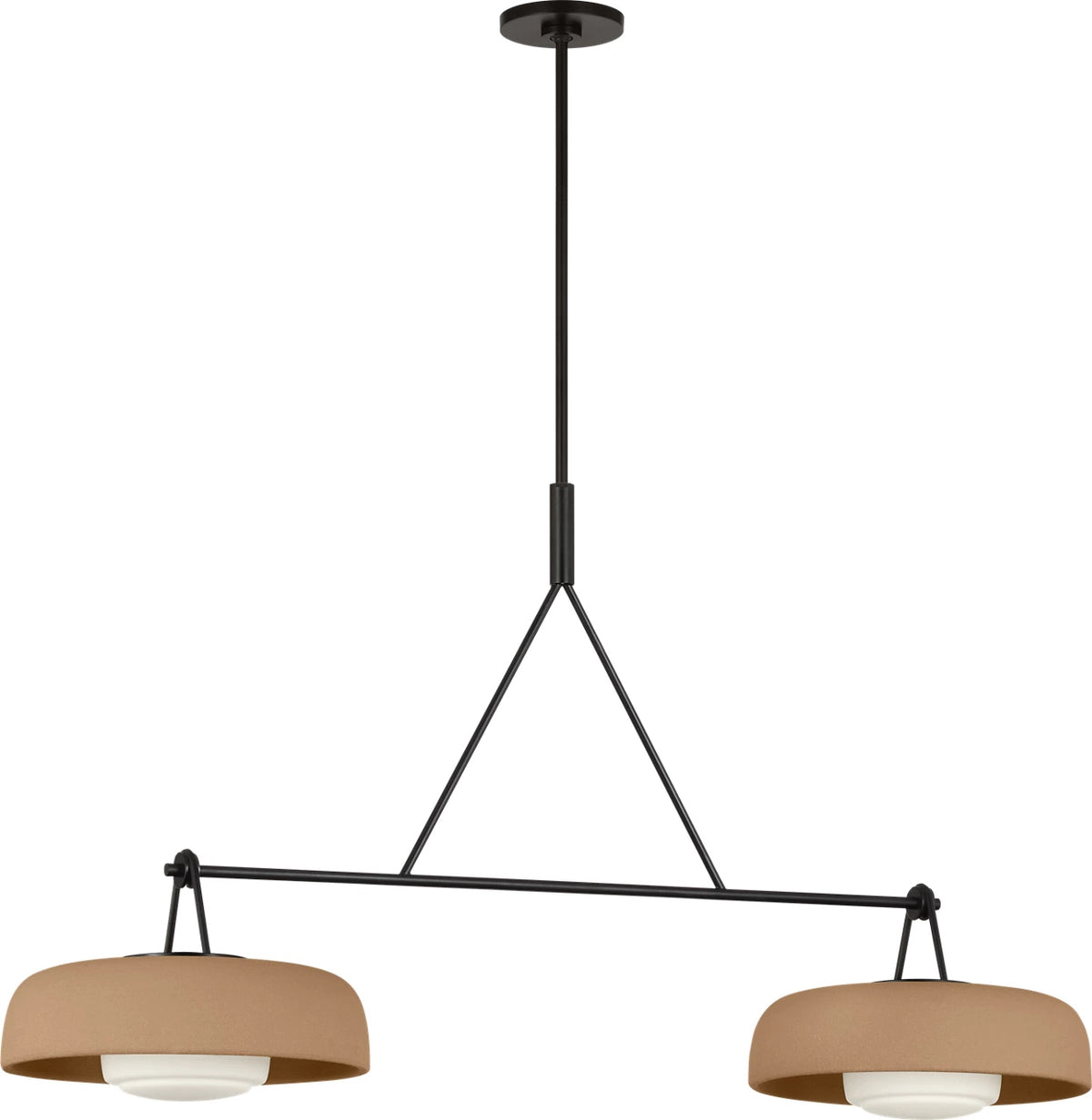 Visual Comfort Studio - SCRJLS171AITSOEG - Two Light Linear Chandelier - Liora - Aged Iron