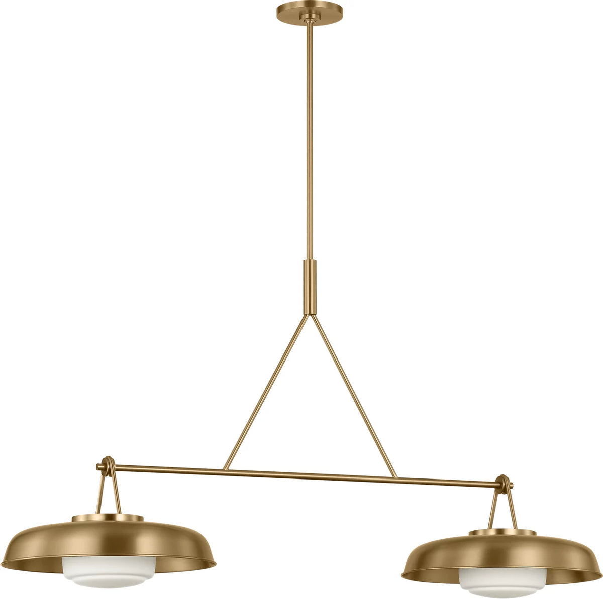 Visual Comfort Studio - SCRJLS171EBSOEG - Two Light Linear Chandelier - Liora - Estate Brass