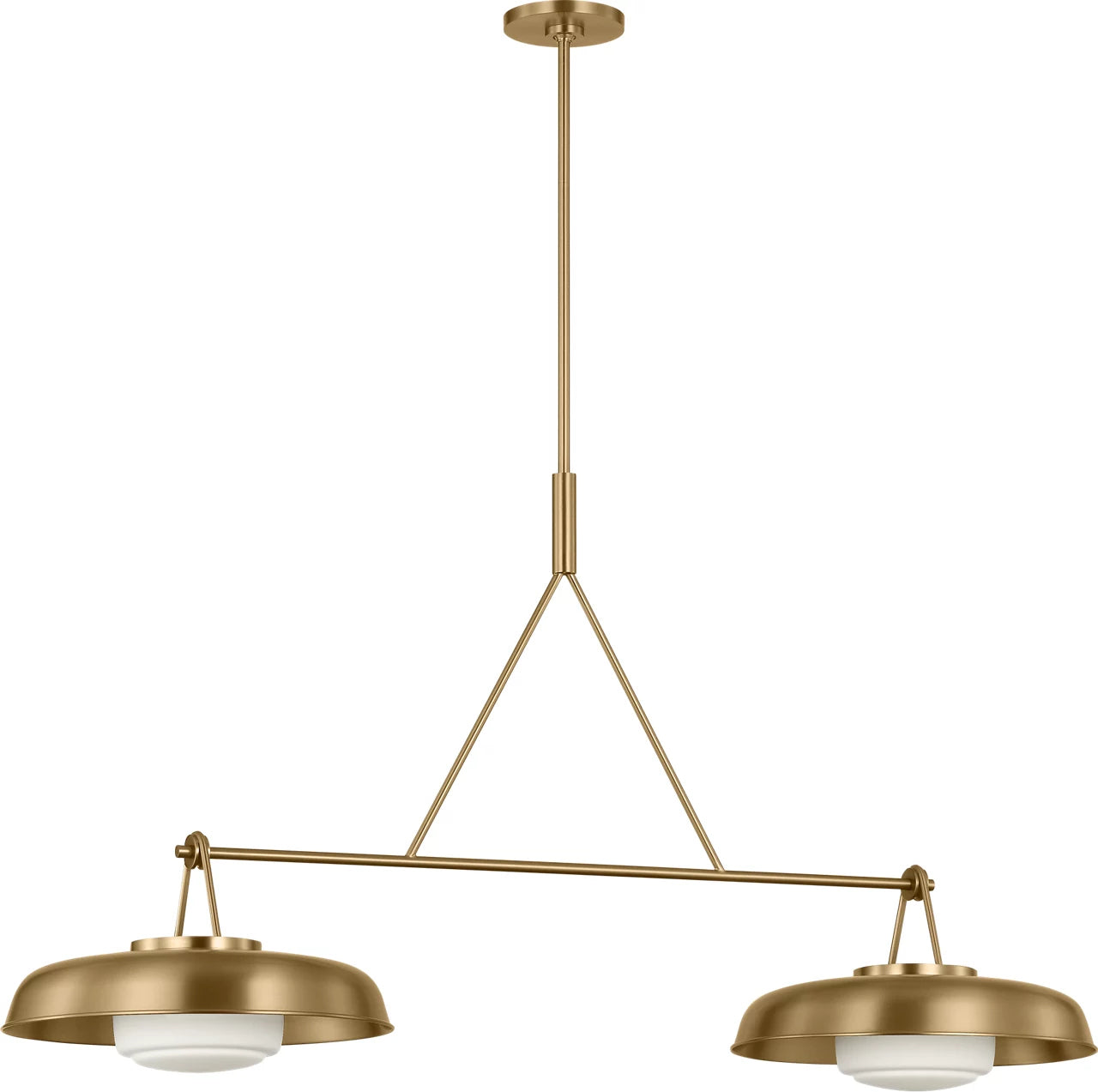 Visual Comfort Studio - SCRJLS171EBSOEG - Two Light Linear Chandelier - Liora - Estate Brass