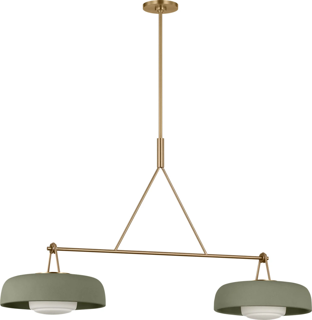 Visual Comfort Studio - SCRJLS171EBSSSOEG - Two Light Linear Chandelier - Liora - Estate Brass