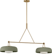 Visual Comfort Studio - SCRJLS171EBSSSOEG - Two Light Linear Chandelier - Liora - Estate Brass