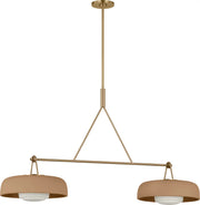 Visual Comfort Studio - SCRJLS171EBSTSOEG - Two Light Linear Chandelier - Liora - Estate Brass