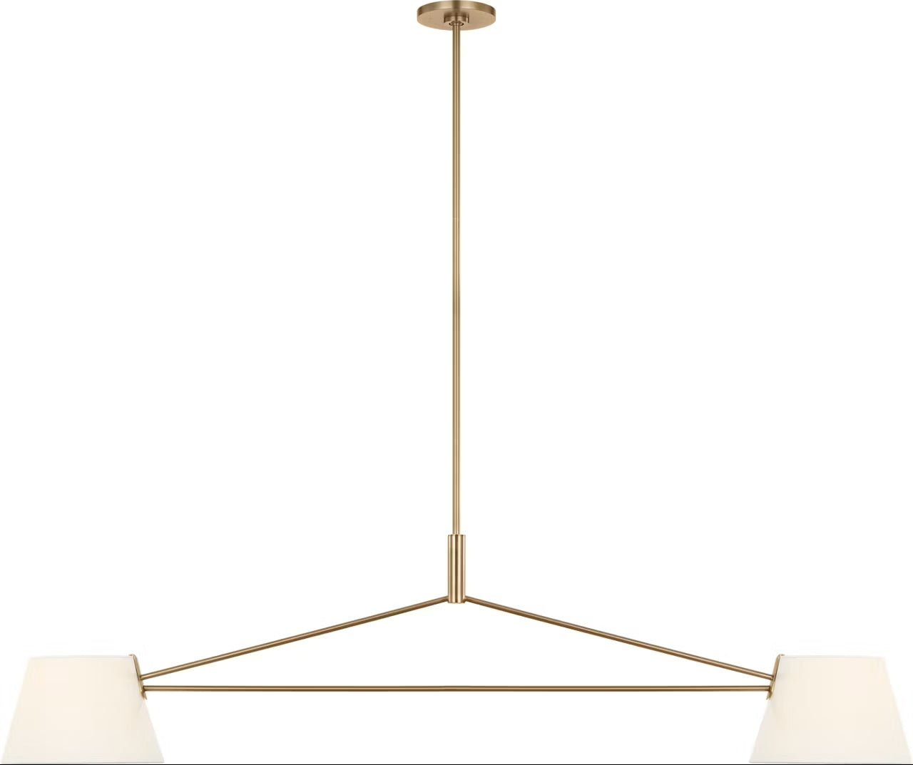 Visual Comfort Studio - SCRJLS193EBSWL - Two Light Linear Chandelier - Hale - Estate Brass
