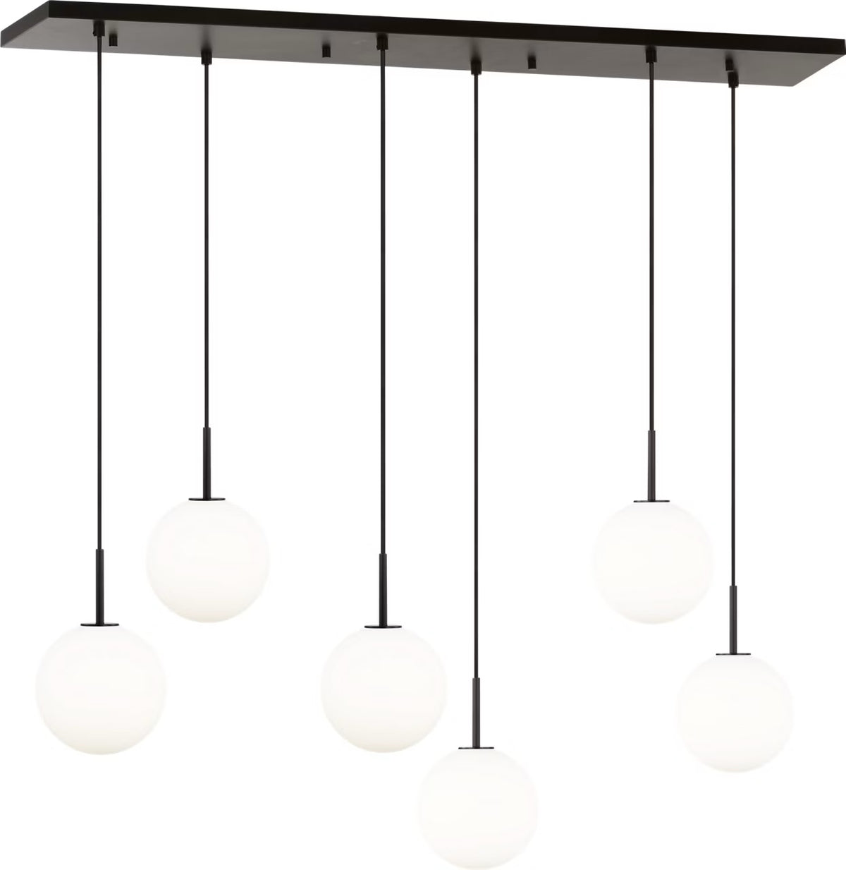 Visual Comfort Studio - SCRJLS208AIOEG - Six Light Linear Chandelier - Sorelle - Aged Iron