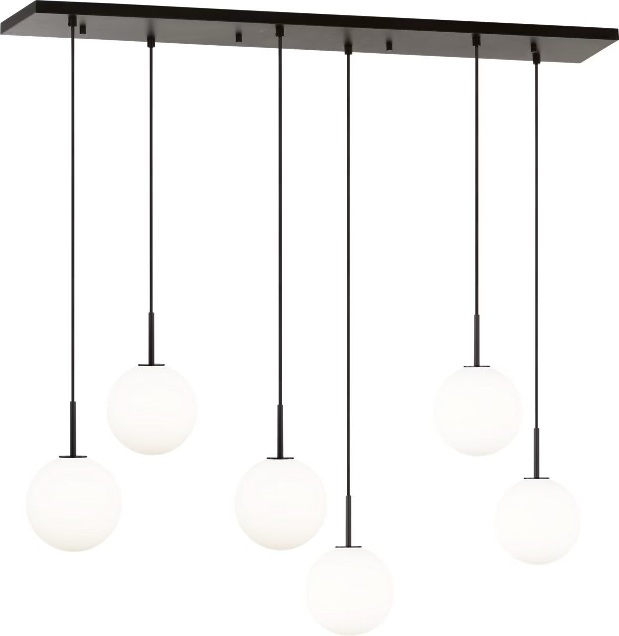 Visual Comfort Studio - SCRJLS208AIOEG - Six Light Linear Chandelier - Sorelle - Aged Iron