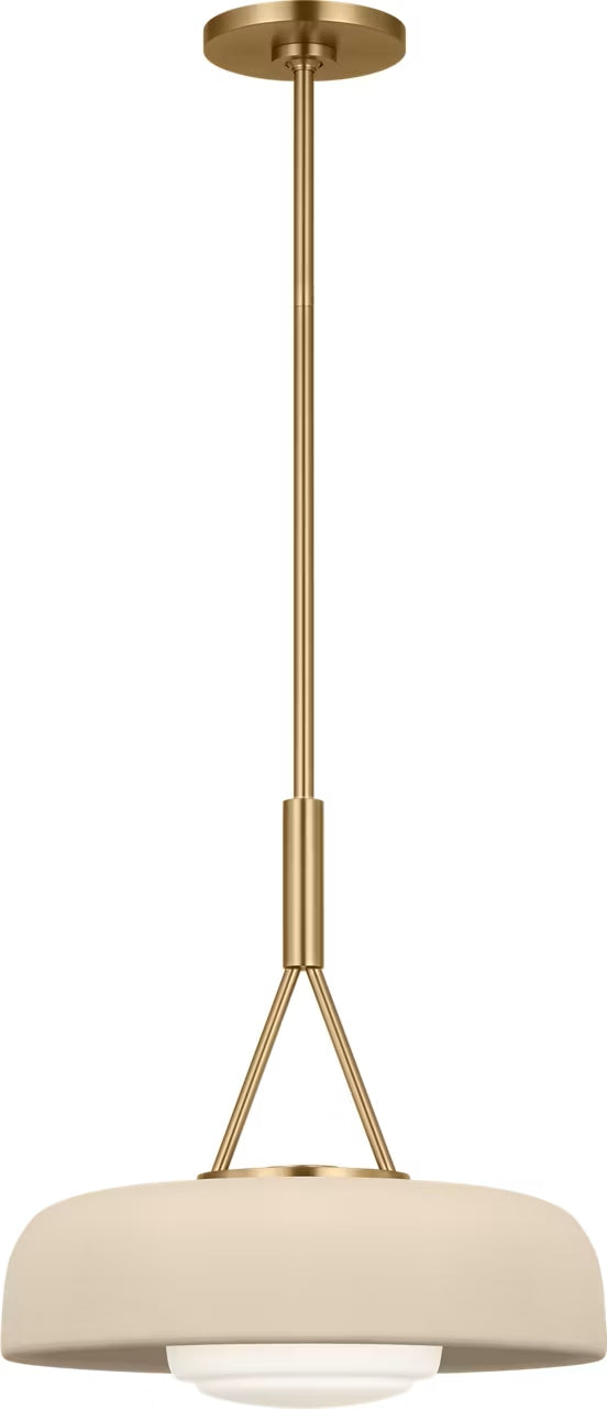 Visual Comfort Studio - SCRJPD167EBSISOEG - One Light Pendant - Liora - Estate Brass