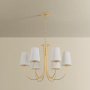 Troy Lighting - F5728-VGL - Six Light Chandelier - Weiland - Vintage Gold Leaf