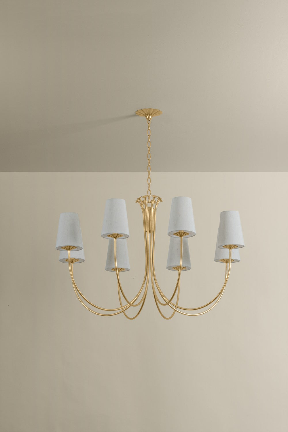 Troy Lighting - F5740-VGL - Eight Light Chandelier - Weiland - Vintage Gold Leaf