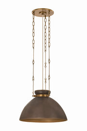 Troy Lighting - F7318-PBR/CMU - One Light Pendant - Allston - Patina Brass