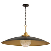 Quorum - 990-5947 - LED Pendant - Genevieve - Matte Black|Brushed Brass