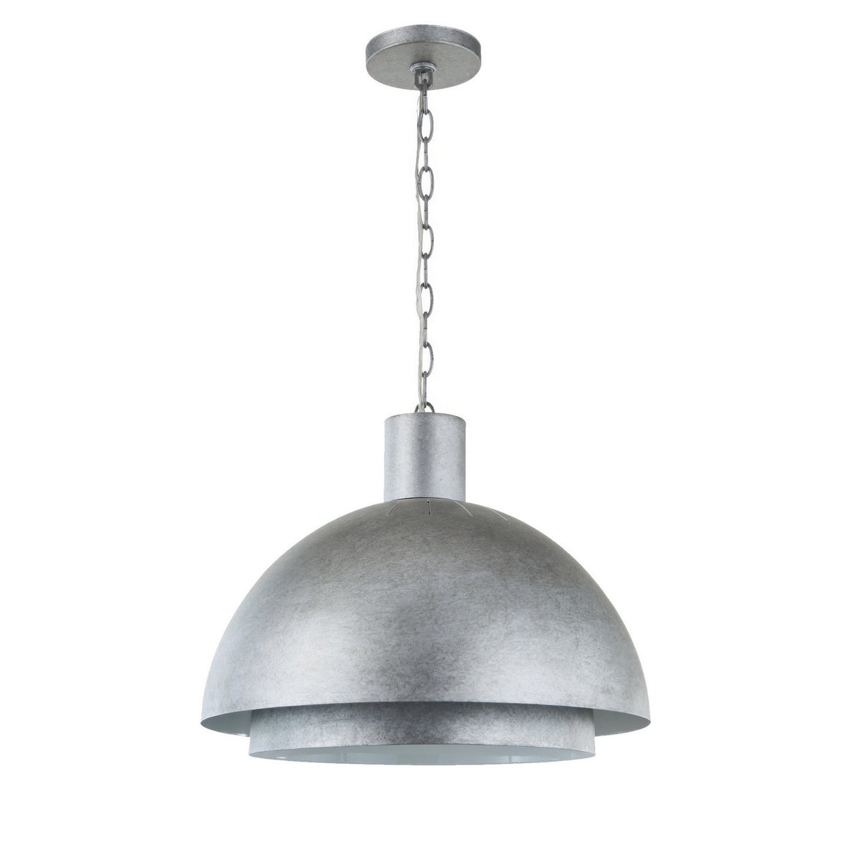 Varaluz - P66502WG - One Light Pendant - Birchton - Weathered Galvanized