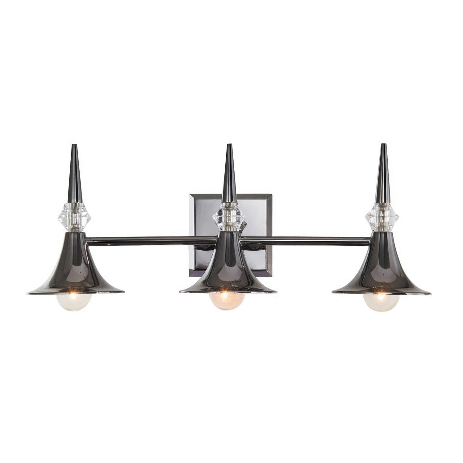 Varaluz - V67921BC - Three Light Bath Vanity - Tromba - Black Chrome