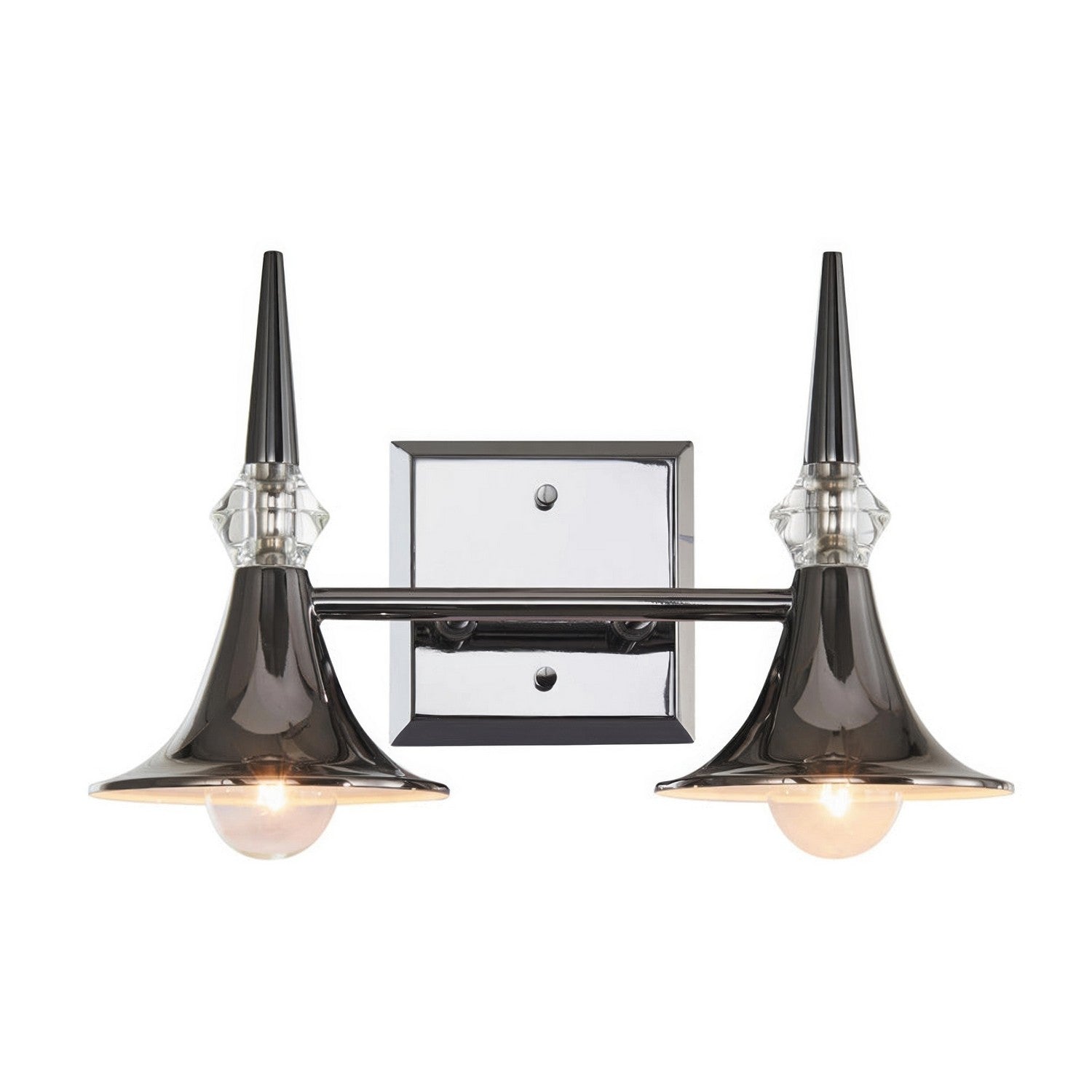 Varaluz - V67922BC - Two Light Bath Vanity - Tromba - Black Chrome
