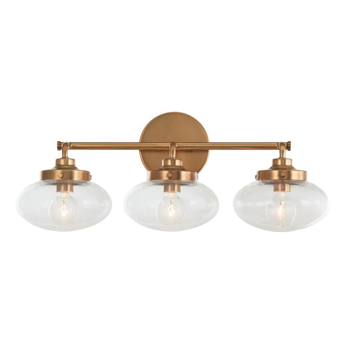 Varaluz - V68113AGB - Three Light Bath Vanity - Harrow - Aged Brass