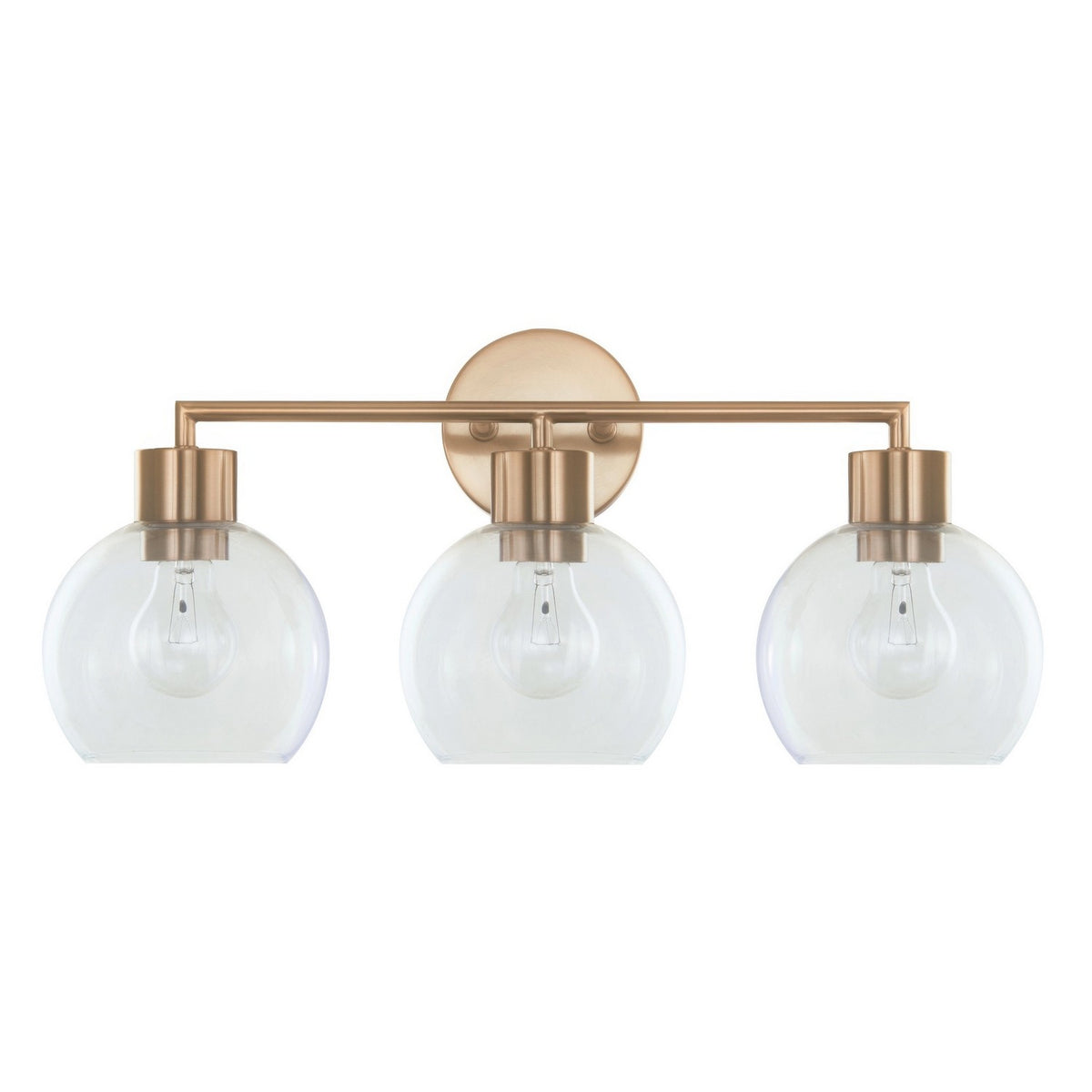 Varaluz - V68841BB - Three Light Bath Vanity - Cortona - Brushed Brass