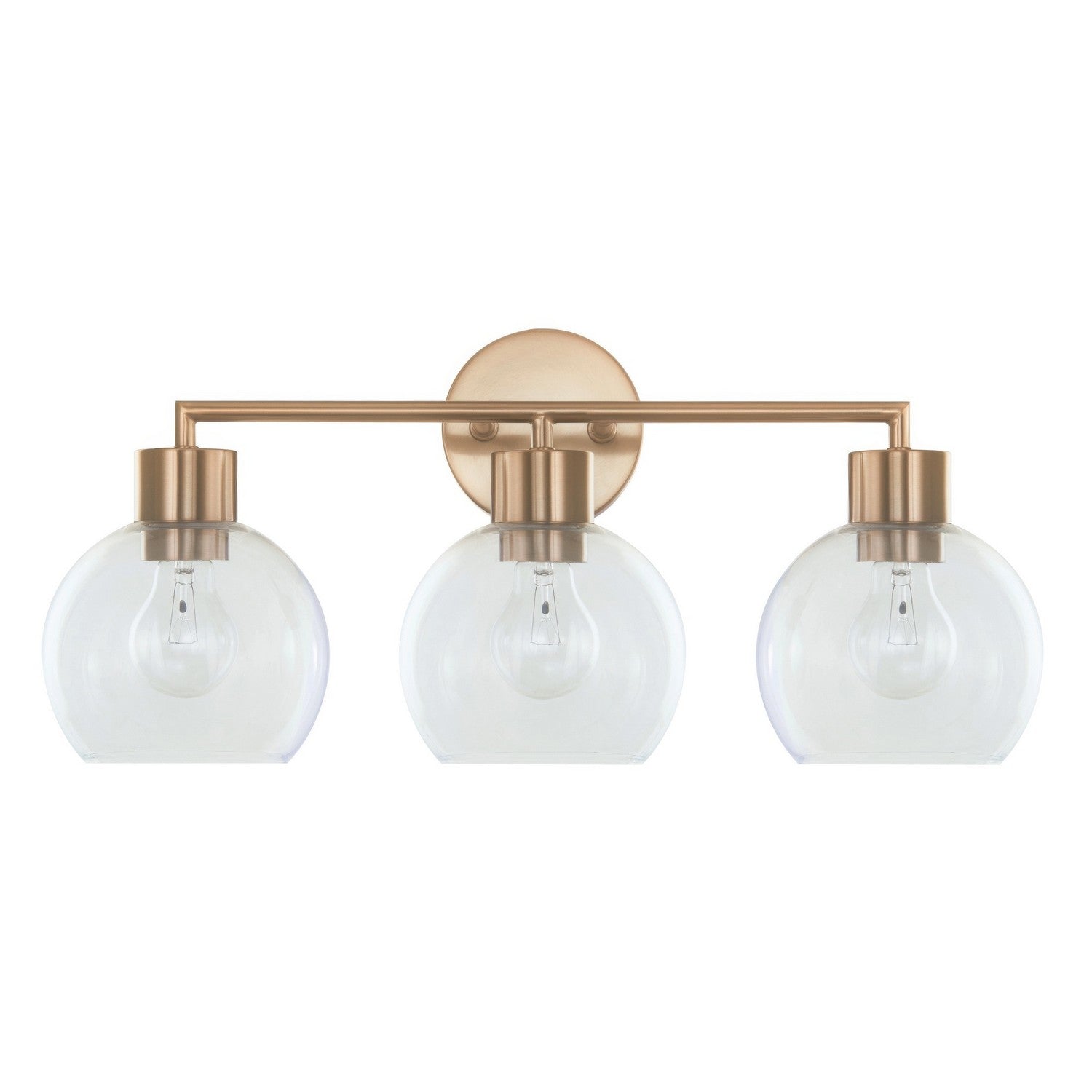 Varaluz - V68841BB - Three Light Bath Vanity - Cortona - Brushed Brass