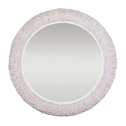 Varaluz - 457MI40MWW - Wall Mirror - Athena - Matte White/Whitewash Seagrass
