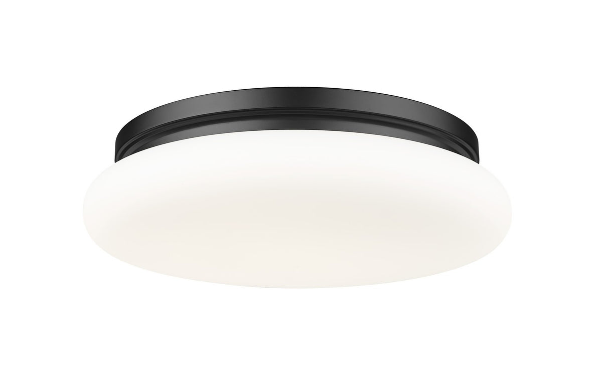 Z-Lite - 1025F16-MB-LED - One Light Flush Mount - Soleil - Matte Black
