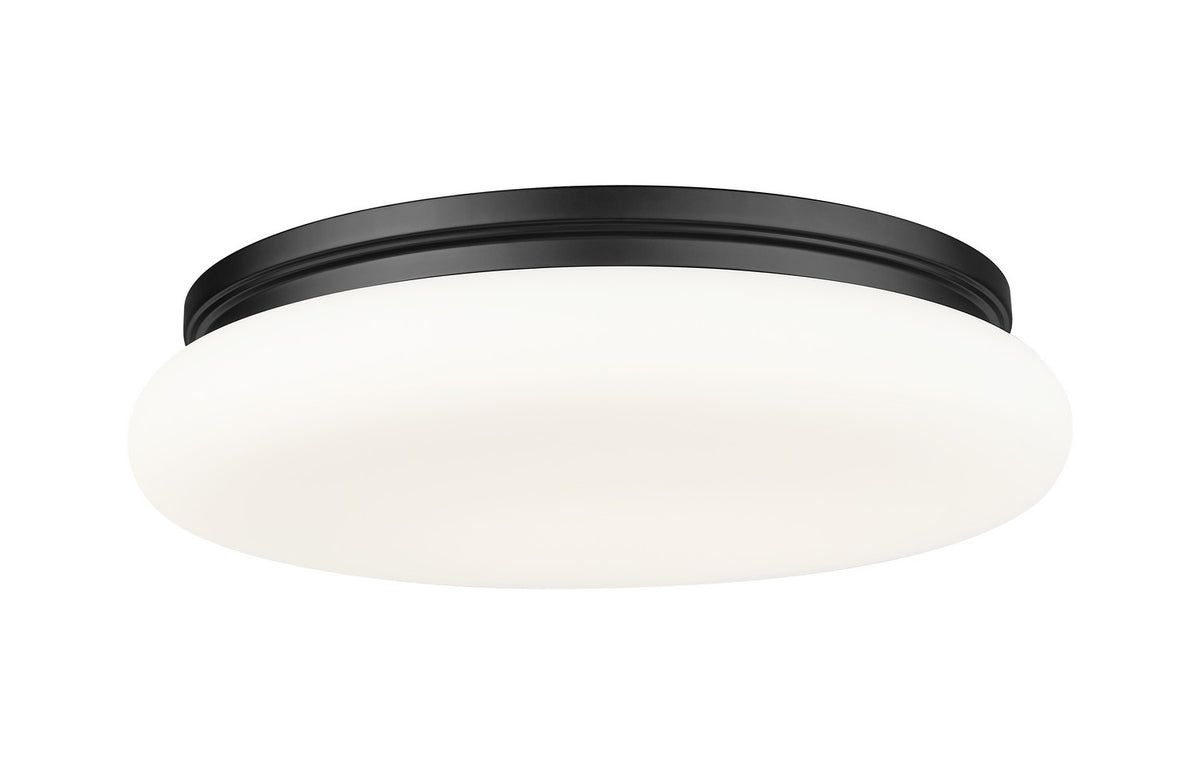 Z-Lite - 1025F20-MB-LED - One Light Flush Mount - Soleil - Matte Black
