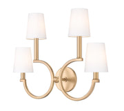 Z-Lite - 2016-4S-MGLD - Four Light Wall Sconce - Cordelia - Modern Gold