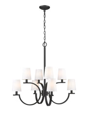 Z-Lite - 2016-8MB - Eight Light Chandelier - Cordelia - Matte Black