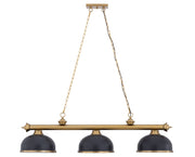 Z-Lite - 2306-3HBR-D12BRZ+HBR - Three Light Billiard - Cordon - Heritage Brass