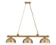 Z-Lite - 2306-3HBR-D13HBR - Three Light Billiard - Cordon - Heritage Brass