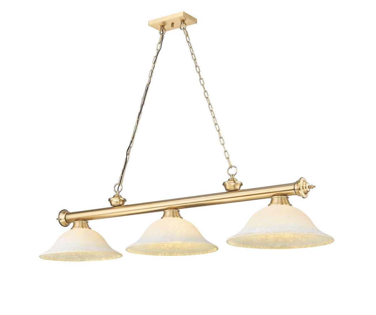Z-Lite - 2306-3HBR-GM16 - Three Light Billiard - Cordon - Heritage Brass