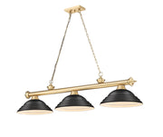 Z-Lite - 2306-3HBR-SMB - Three Light Billiard - Cordon - Heritage Brass