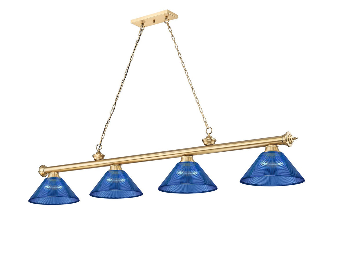 Z-Lite - 2306-4HBR-ARDB - Four Light Billiard - Cordon - Heritage Brass
