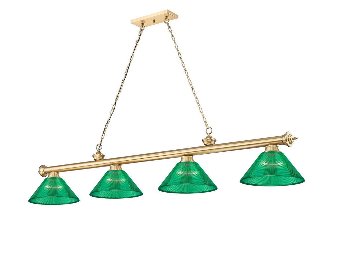 Z-Lite - 2306-4HBR-ARG - Four Light Billiard - Cordon - Heritage Brass