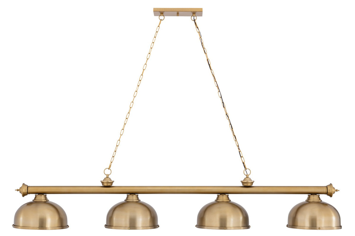 Z-Lite - 2306-4HBR-D12HBR - Four Light Billiard - Cordon - Heritage Brass