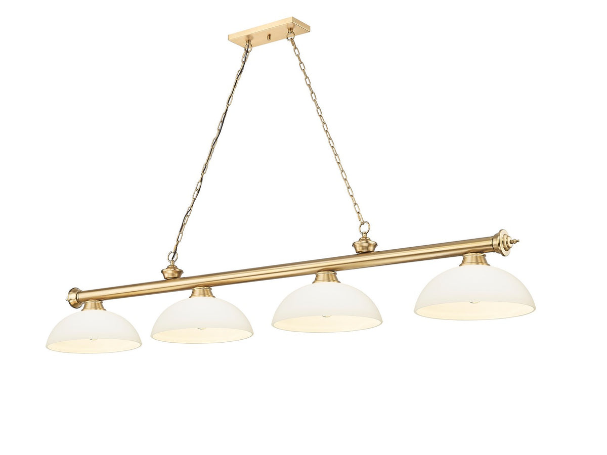 Z-Lite - 2306-4HBR-DMO14 - Four Light Billiard - Cordon - Heritage Brass