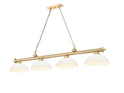 Z-Lite - 2306-4HBR-DMO14 - Four Light Billiard - Cordon - Heritage Brass