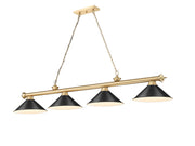 Z-Lite - 2306-4HBR-MB15 - Four Light Billiard - Cordon - Heritage Brass