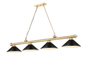 Z-Lite - 2306-4HBR-MMB - Four Light Billiard - Cordon - Heritage Brass
