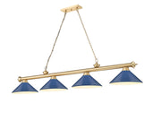 Z-Lite - 2306-4HBR-MNB - Four Light Billiard - Cordon - Heritage Brass
