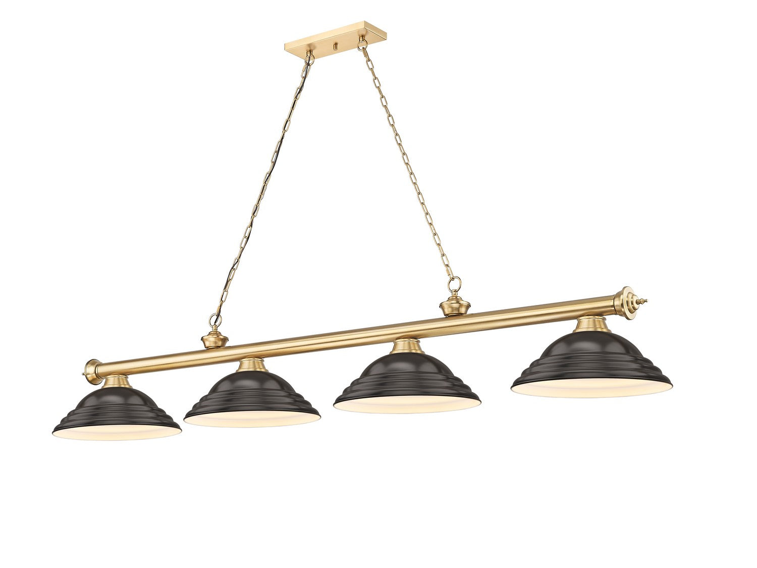 Z-Lite - 2306-4HBR-SBRZ - Four Light Billiard - Cordon - Heritage Brass