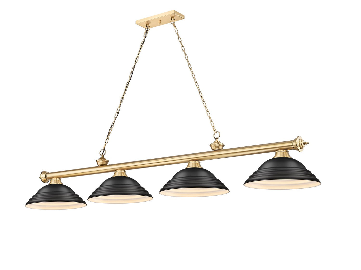 Z-Lite - 2306-4HBR-SMB - Four Light Billiard - Cordon - Heritage Brass