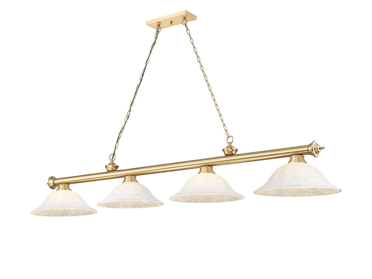 Z-Lite - 2306-4HBR-WM16 - Four Light Billiard - Cordon - Heritage Brass