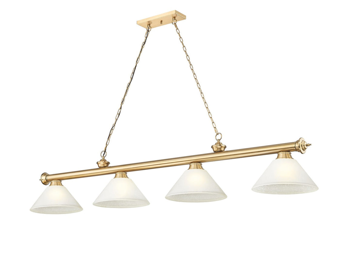 Z-Lite - 2306-4HBR-AWL14 - Four Light Billiard - Cordon - Heritage Brass