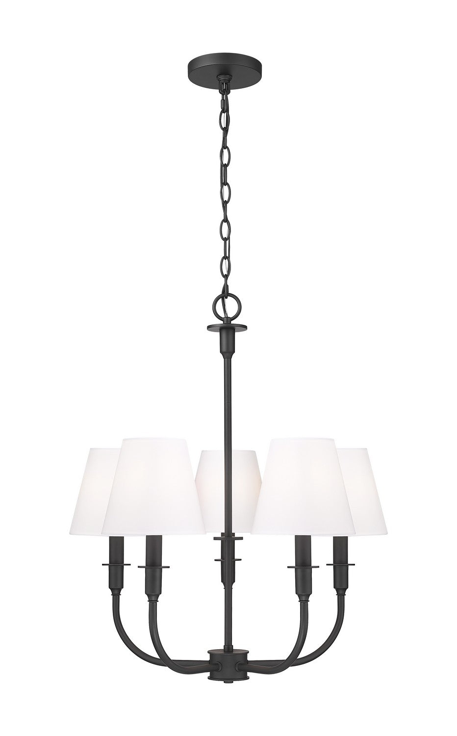 Z-Lite - 3049-18C-MB - Five Light Chandelier - Tova - Matte Black