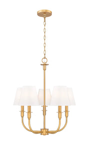 Z-Lite - 3049-18C-RB - Five Light Chandelier - Tova - Rubbed Brass