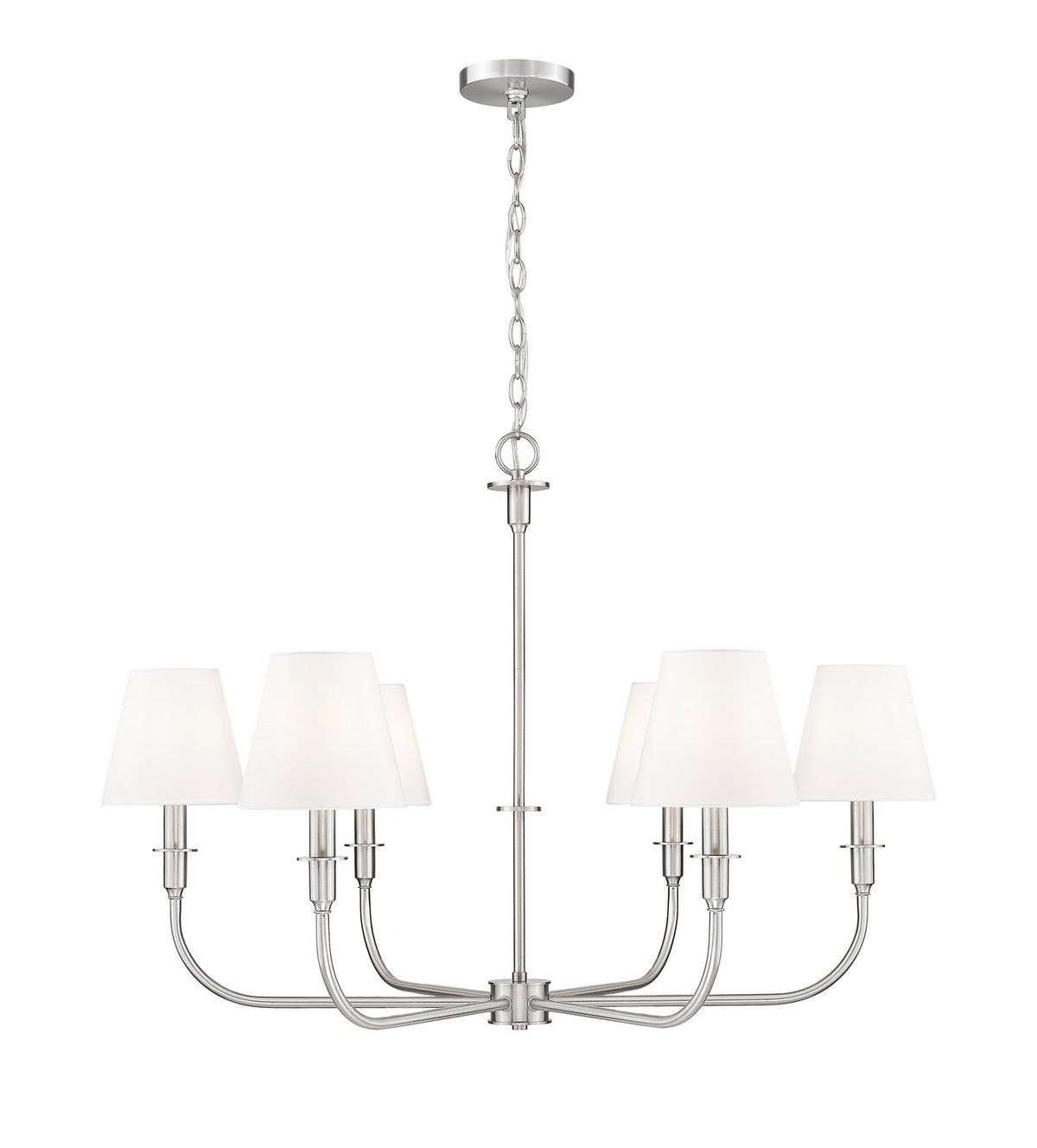 Z-Lite - 3049-32BN - Six Light Chandelier - Tova - Brushed Nickel