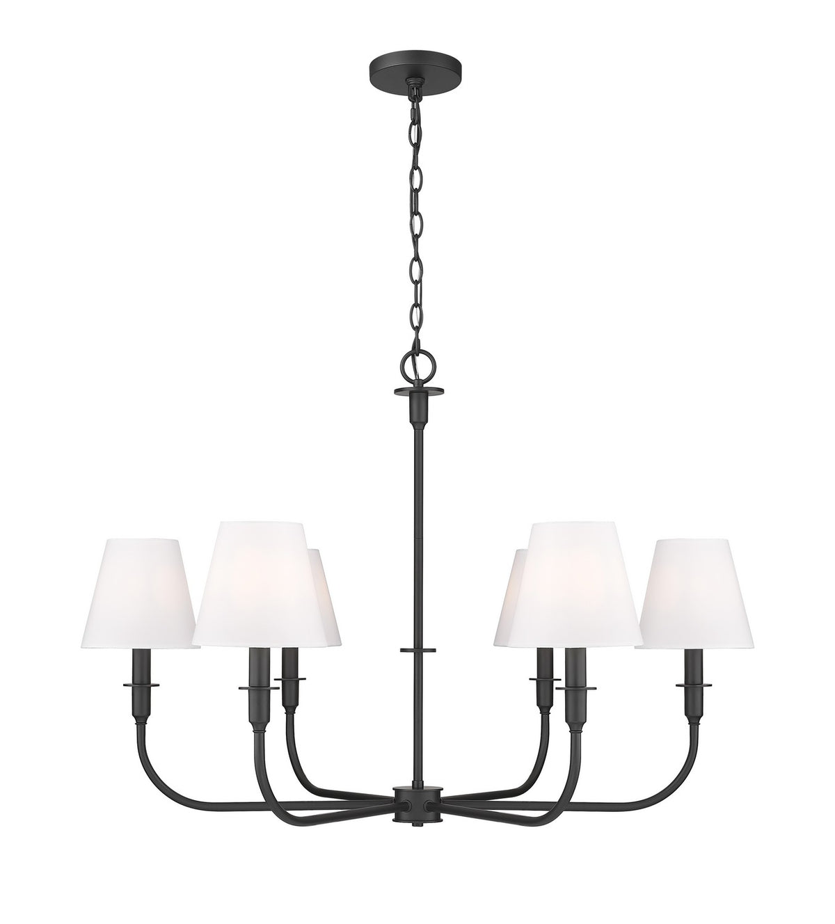 Z-Lite - 3049-32MB - Six Light Chandelier - Tova - Matte Black