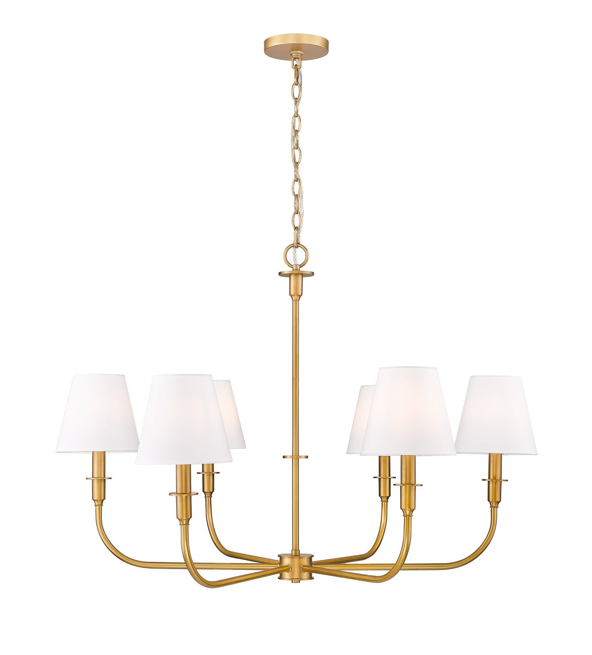 Z-Lite - 3049-32RB - Six Light Chandelier - Tova - Rubbed Brass
