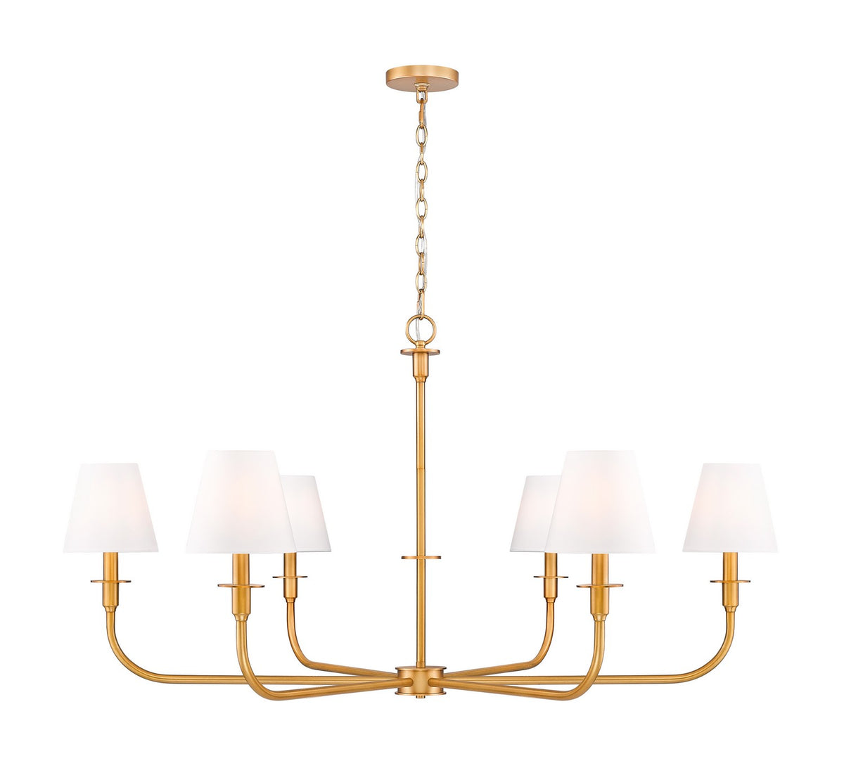 Z-Lite - 3049-45RB - Six Light Chandelier - Tova - Rubbed Brass